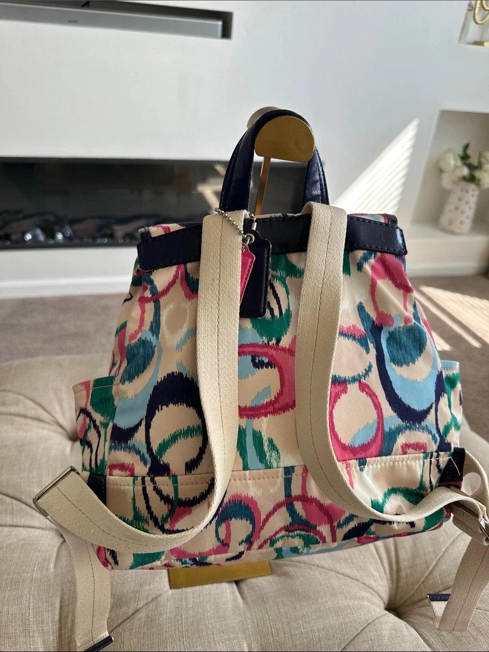 Coach backpack featuring